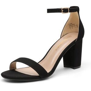 FINAL SALE ❤️~ DREAM PARIS| Black Suede Chunky Heel